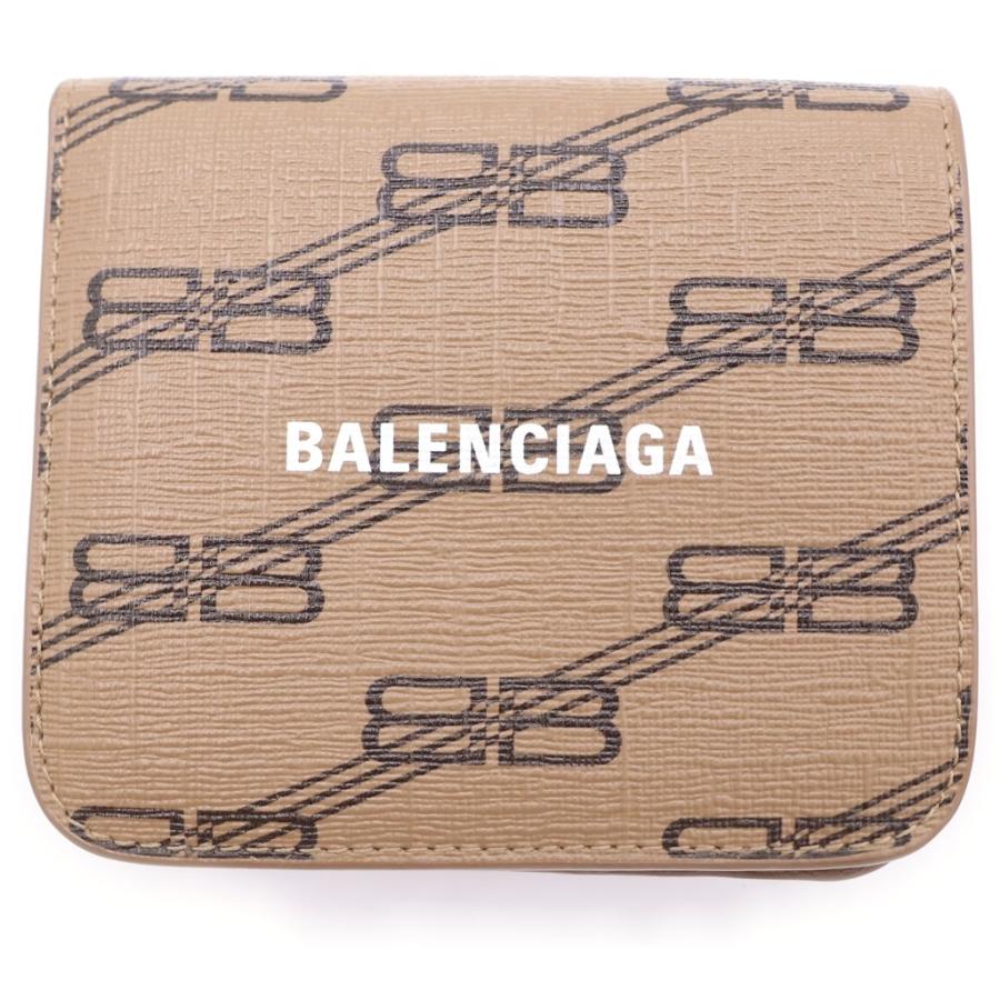 BALENCIAGA バレンシアガ コンパクトウォレットBBロゴ 2つ折り財布