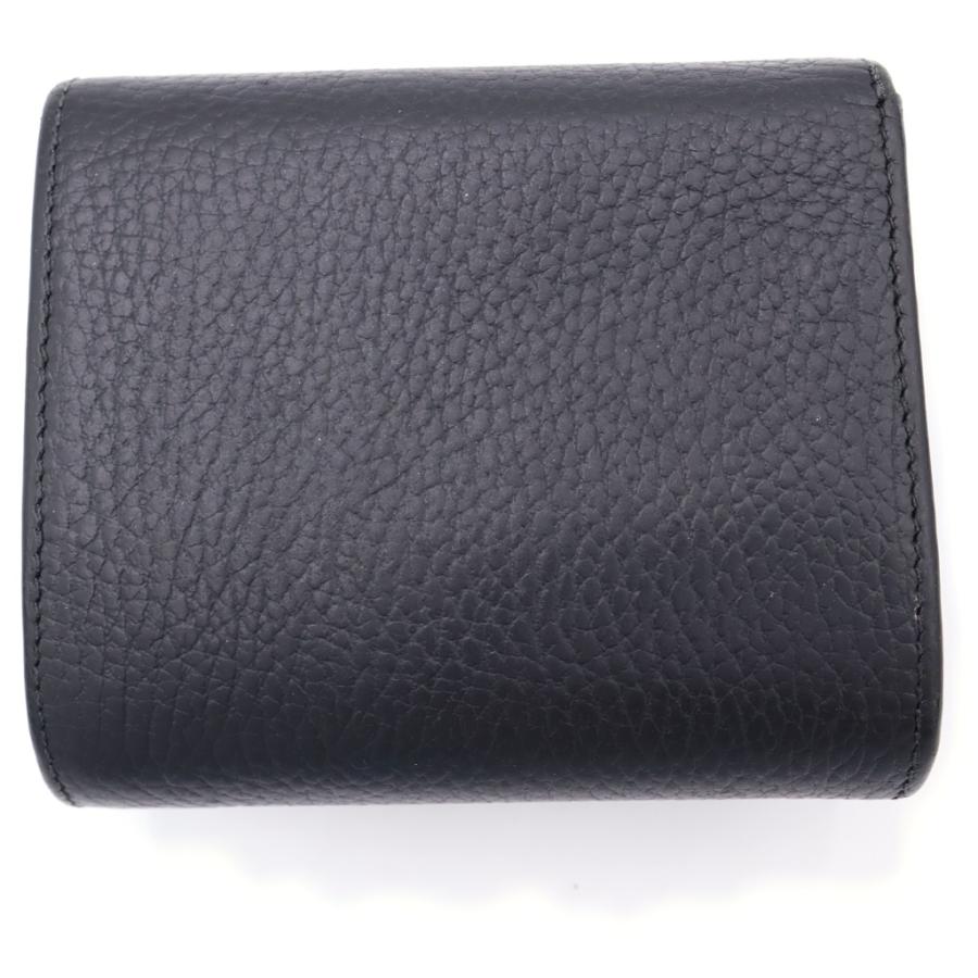 GUCCI（グッチ） GGマーモント 二つ折り財布 黒 レザー 598587 218400