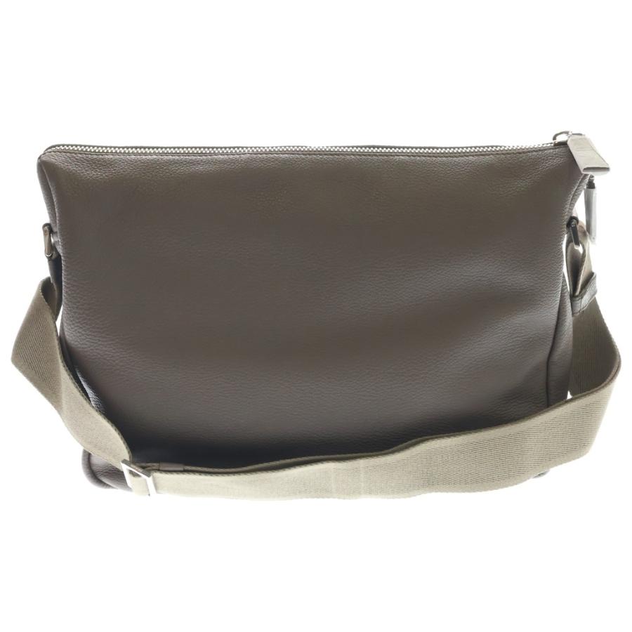 極美品 PRADA ヴィッテロダイノ レザー ショルダーストラップ グレージュ PRADA（プラダ） ヴィッテロダイノ ショルダーバッグ グレージュ