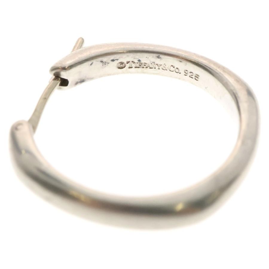 レア 磨き済 ティファニー クッション フープ ピアス シルバー 美品 ティファニー クッション スクエア フープ ピアス シルバー