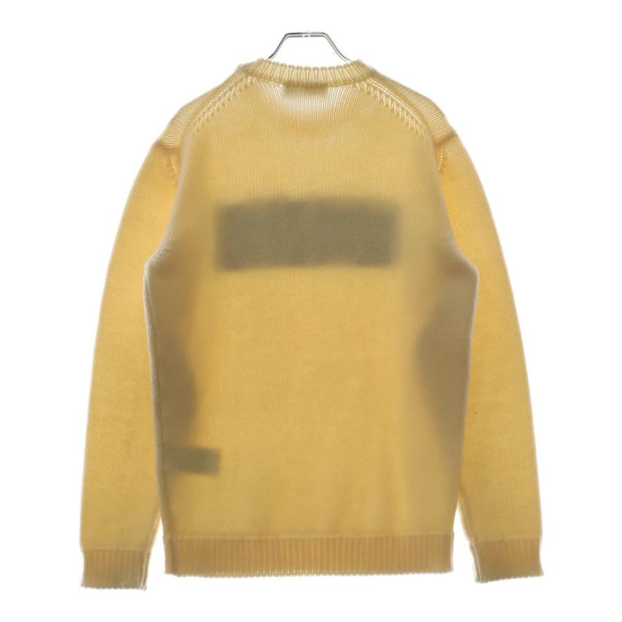 FENDI フェンディ Logo Intersia Knit フロントロゴ クルーネックニット セーター ホワイト FZZ387 A3M3 FENDI（フェンディ） Logo Intersia Knit フロントロゴ クルーネック