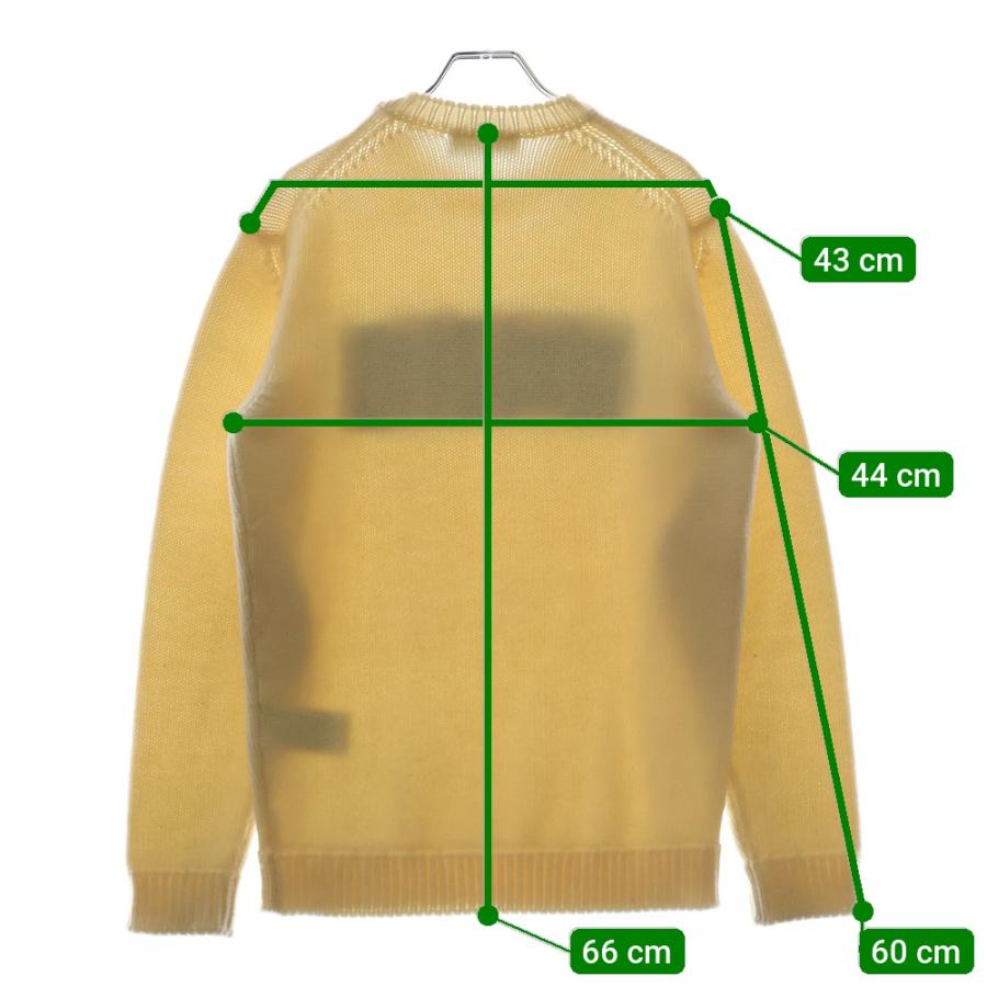 FENDI フェンディ Logo Intersia Knit フロントロゴ クルーネックニット セーター ホワイト FZZ387 A3M3 FENDI（フェンディ） Logo Intersia Knit フロントロゴ クルーネック