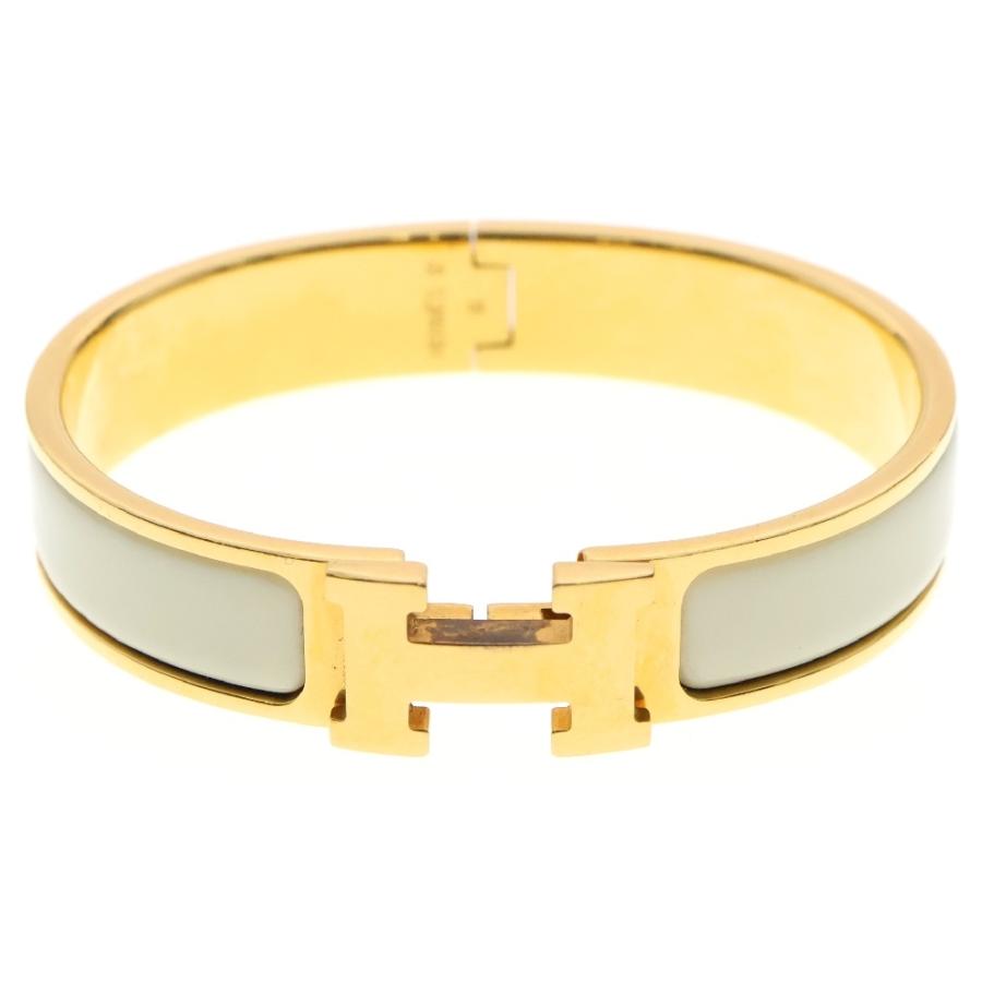 HERMES ブレスレット バングル クリッククラック H ホワイトゴールド HERMES（エルメス） クリッククラックH ブレスレット ホワイト