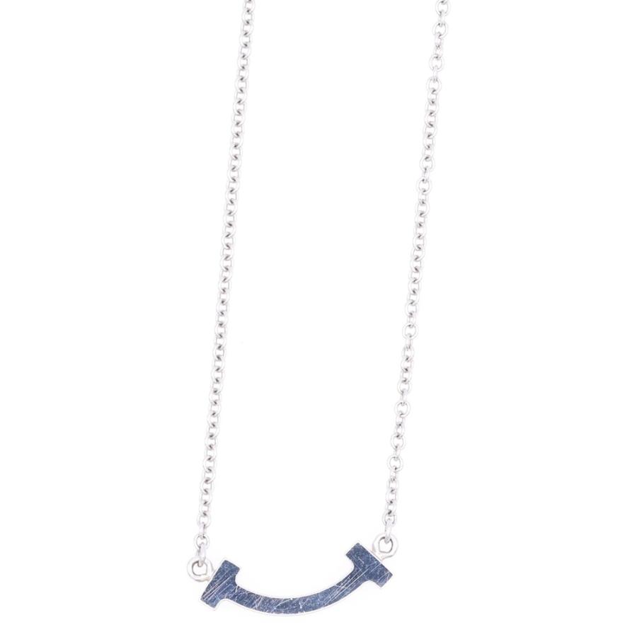 TIFFANY&Co ティファニー Tスマイル ミニ ダイヤ ネックレス K18WG