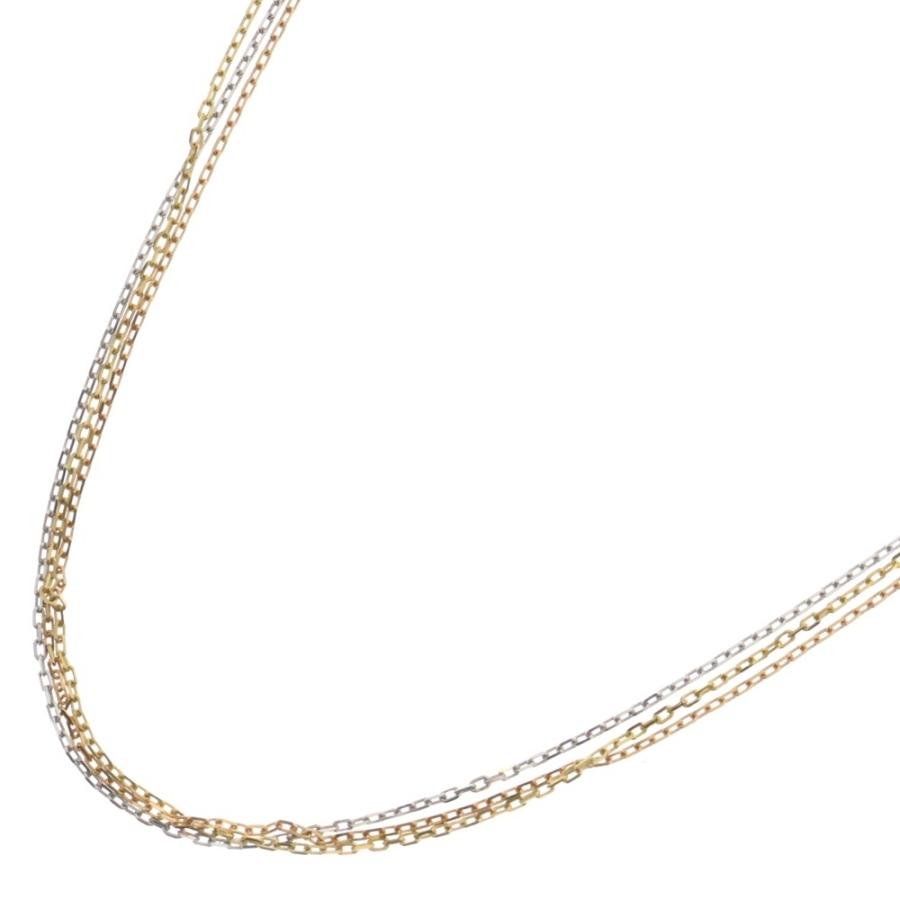 Cartier カルティエ　3連チェーン トリニティ ネックレス Cartier カルティエ トリニティ 3連チェーンネックレス