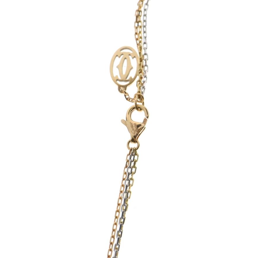 Cartier カルティエ トリニティ 3連チェーンネックレス