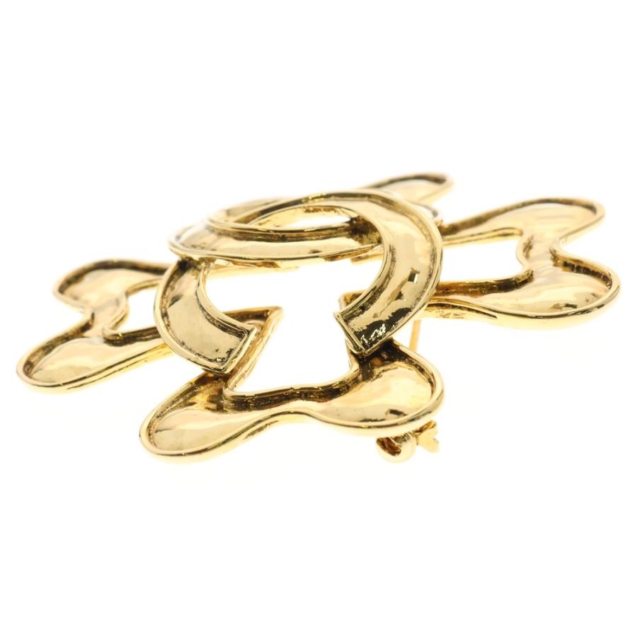 CHANEL 最高 シャネル ブローチ クローバー ココマーク 94P ゴールド