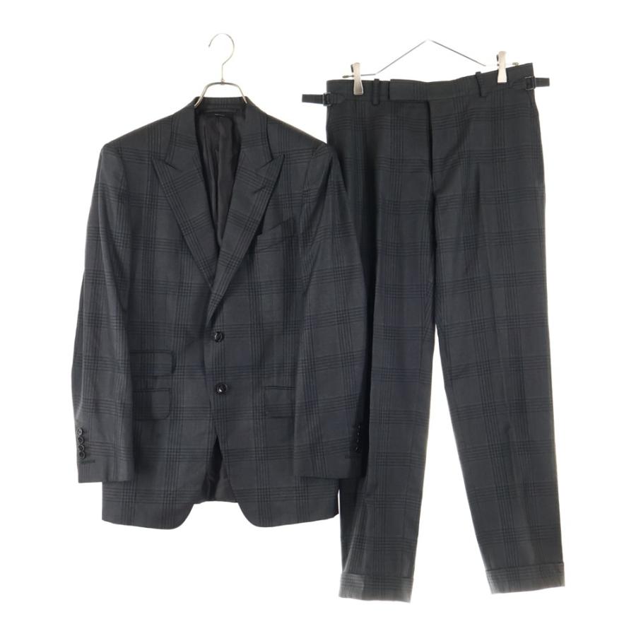 TOM FORD（トムフォード） セットアップスーツ チェック総柄 2B