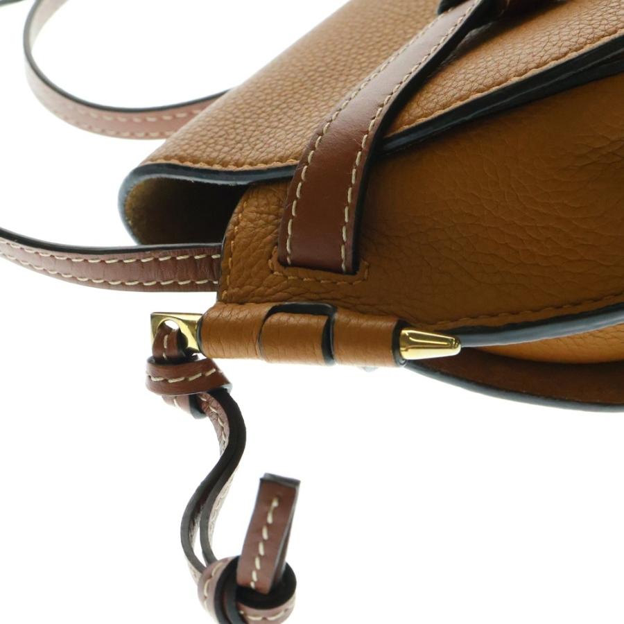 LOEWE（ロエベ） ゲートデュアル ミニ アナグラムロゴ レザー