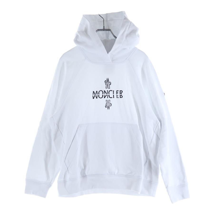 モンクレール　ラメスウェットパーカー MONCLER（モンクレール） 24SS ラバーワッペンロゴ刺繍 プリント