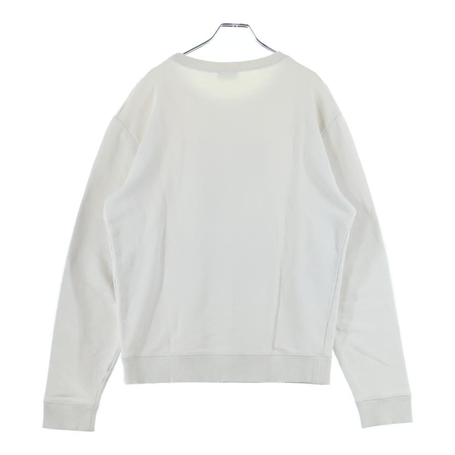 【美品】SAINT LAURENT 　ユーズド加工 ゼブラ柄 スウェット【S】 美品】SAINT LAURENT PARIS サンローランパリ 14AW ゼブラモヘアニット