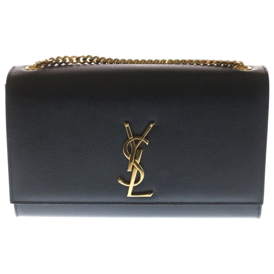 サンローラン チェーン ショルダーバッグ ミディアムブラック SAINT LAURENT PARIS サンローランパリ ケイト ミディアム チェーン