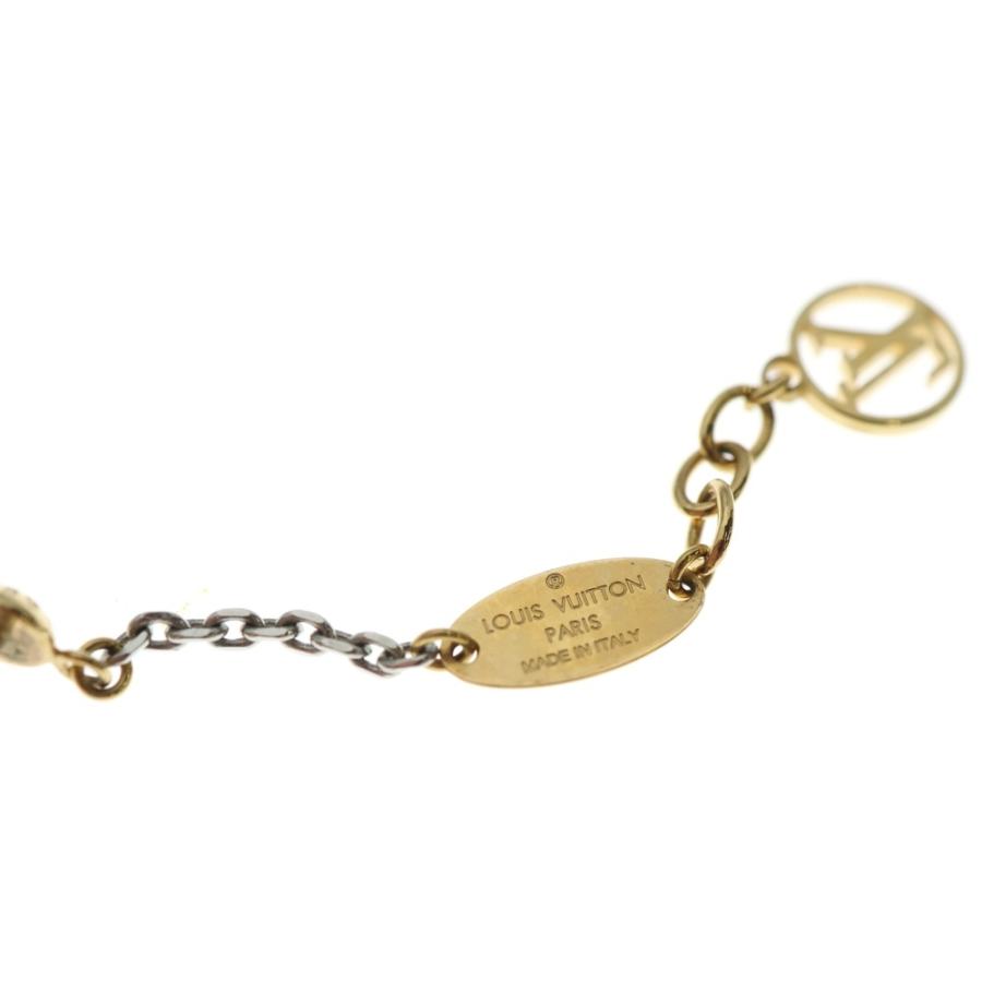 LOUIS VUITTON ルイヴィトン ロゴマニア ピアス GP ゴールド×シルバー 