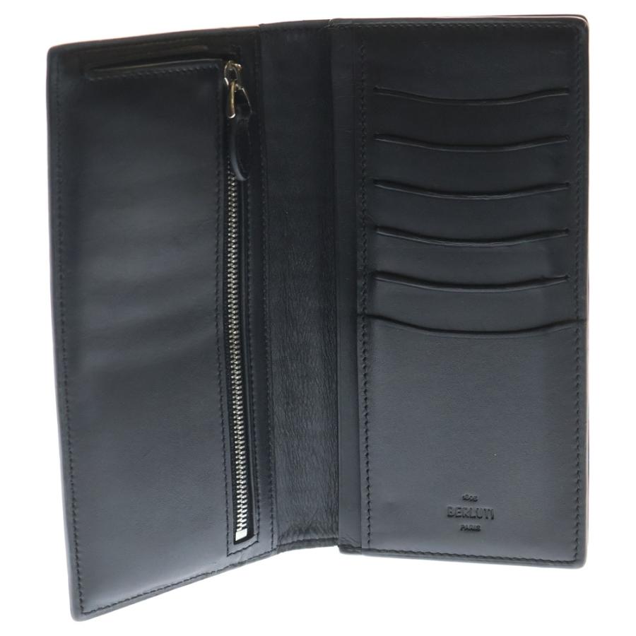 ベルルッティ カリグラフィ 二つ折り長財布 レザー ロングウォレット ブラウン Berluti（ベルルッティ） カリグラフィ 二つ折り長財布 ロング