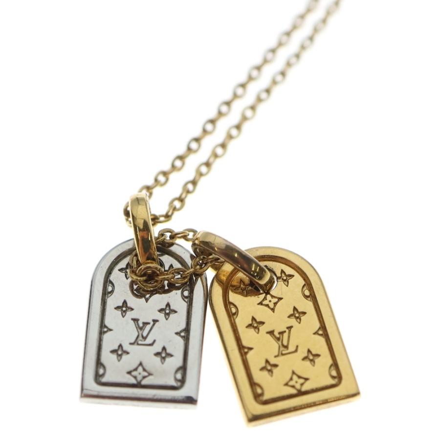 LOUIS VUITTONネックレス ナノグラム ペンダント ゴールド シルバー LOUIS VUITTON（ルイ・ヴィトン） ナノグラム ネックレス ペンダント