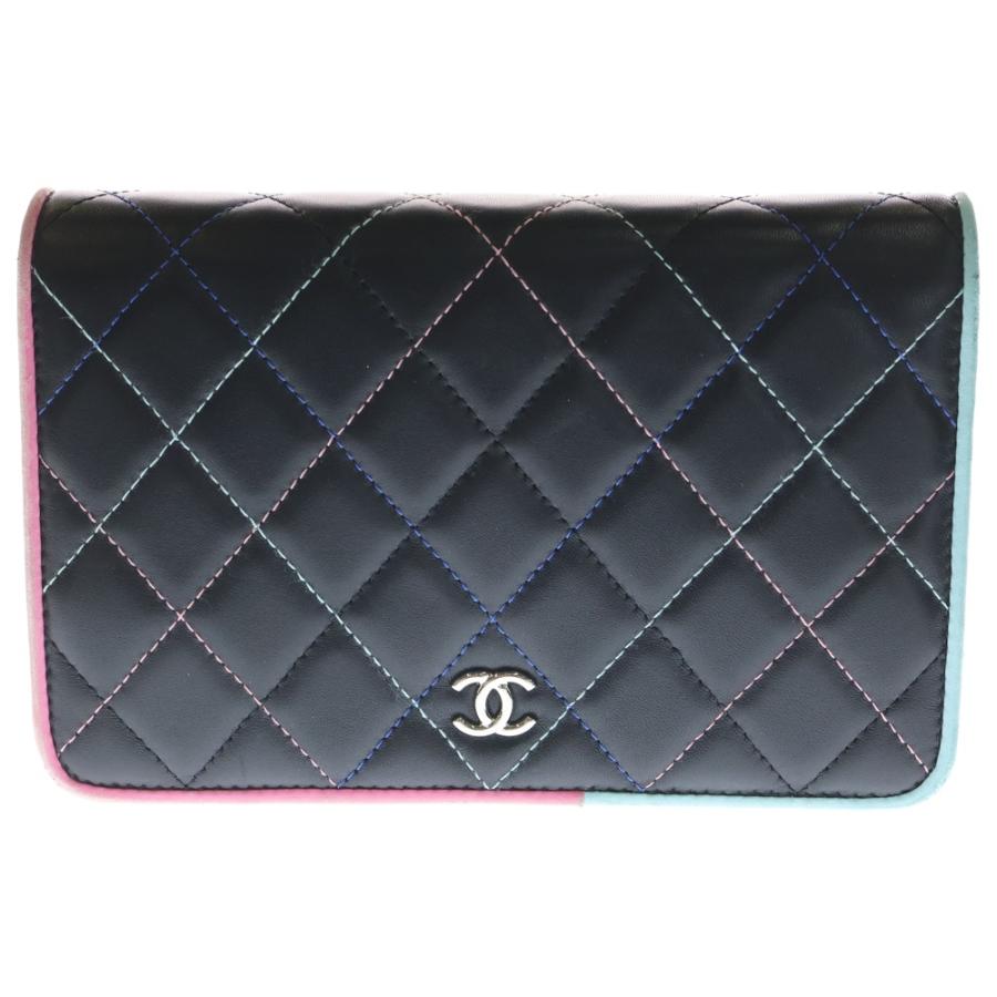 CHANEL チェーンウォレット　ラムスキン　ノベルティ品 CHANEL（シャネル） マトラッセ19 チェーンウォレット ショルダー