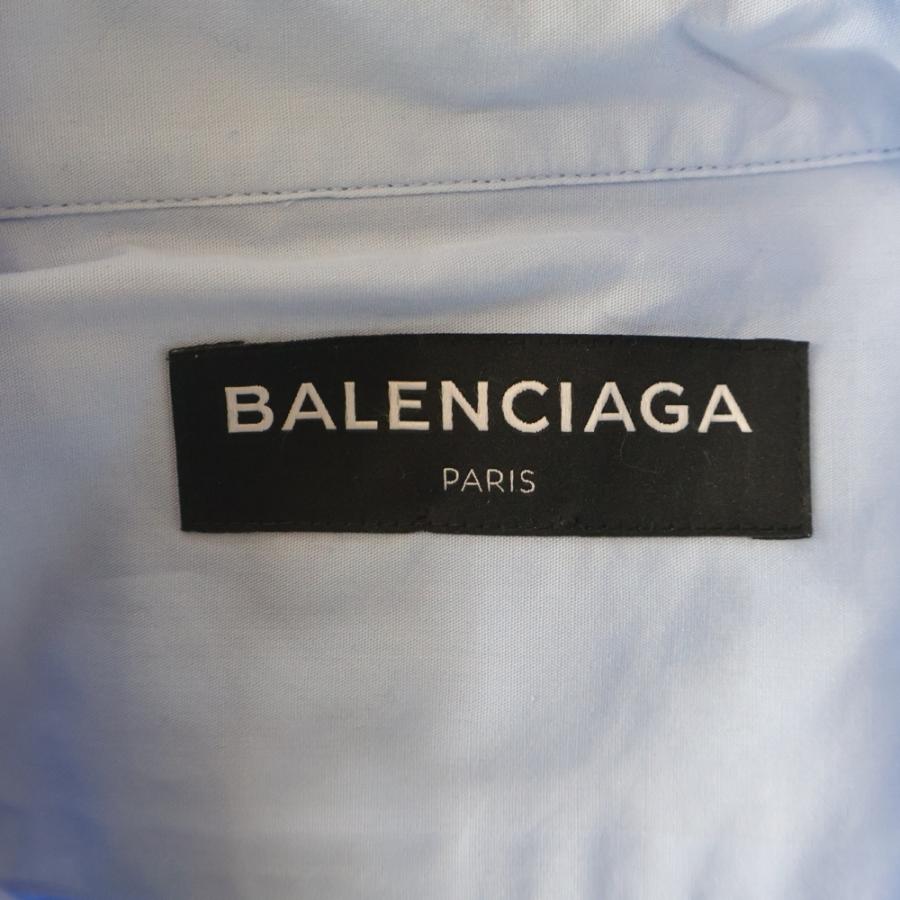 BALENCIAGA（バレンシアガ） バックロゴプリント ボタンダウン 長袖