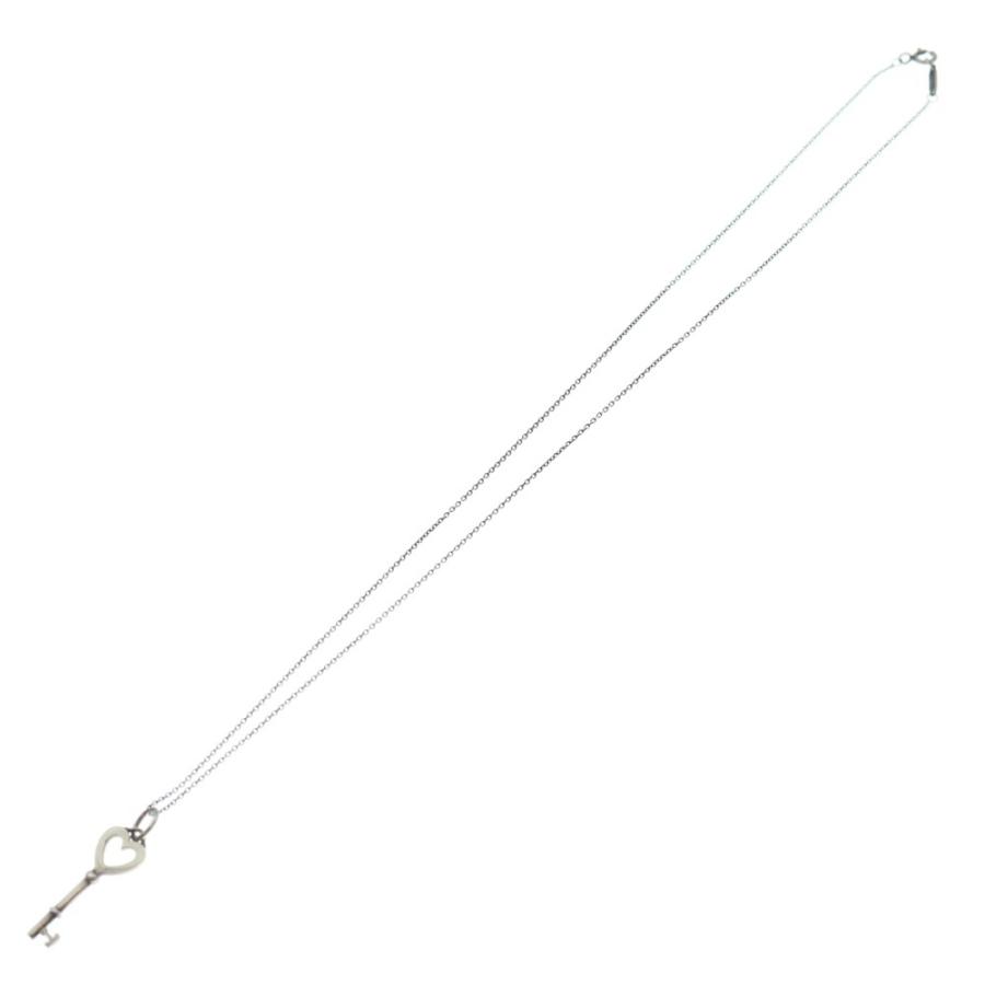 TIFFANY & Co. ティファニー オープンハート キー ネックレス ペンダント チェーン シルバー 925 2.7g