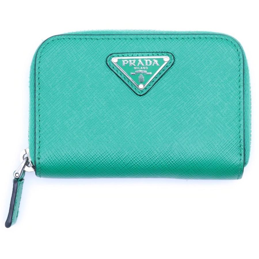PRADA（プラダ） トライアングルロゴ コインケース 小銭れ グリーン