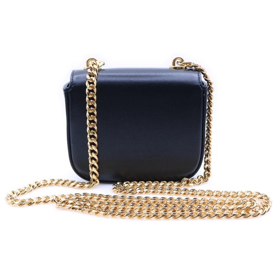 CELINE（セリーヌ） トリオンフ ミニチェーンクロード ブラック レザー