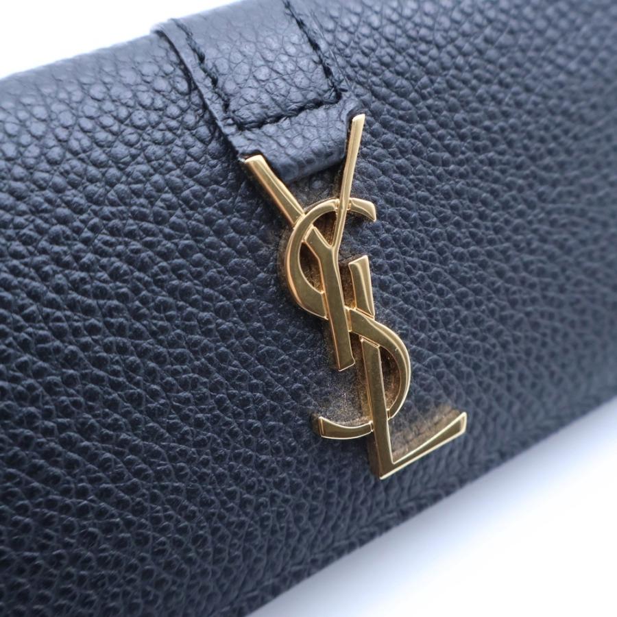 SAINT LAURENT PARIS サンローランパリ カサンドラロゴプレート レザー