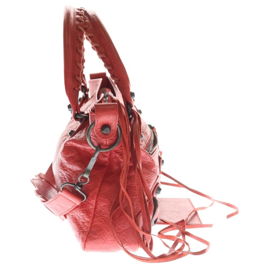 BALENCIAGA バレンシアガ ザ・ファースト レッド レザー 2WAY ハンドバッグ ショルダーバッグ 103208 BALENCIAGA（バレンシアガ） ザ・ファースト レッド レザー 2WAY