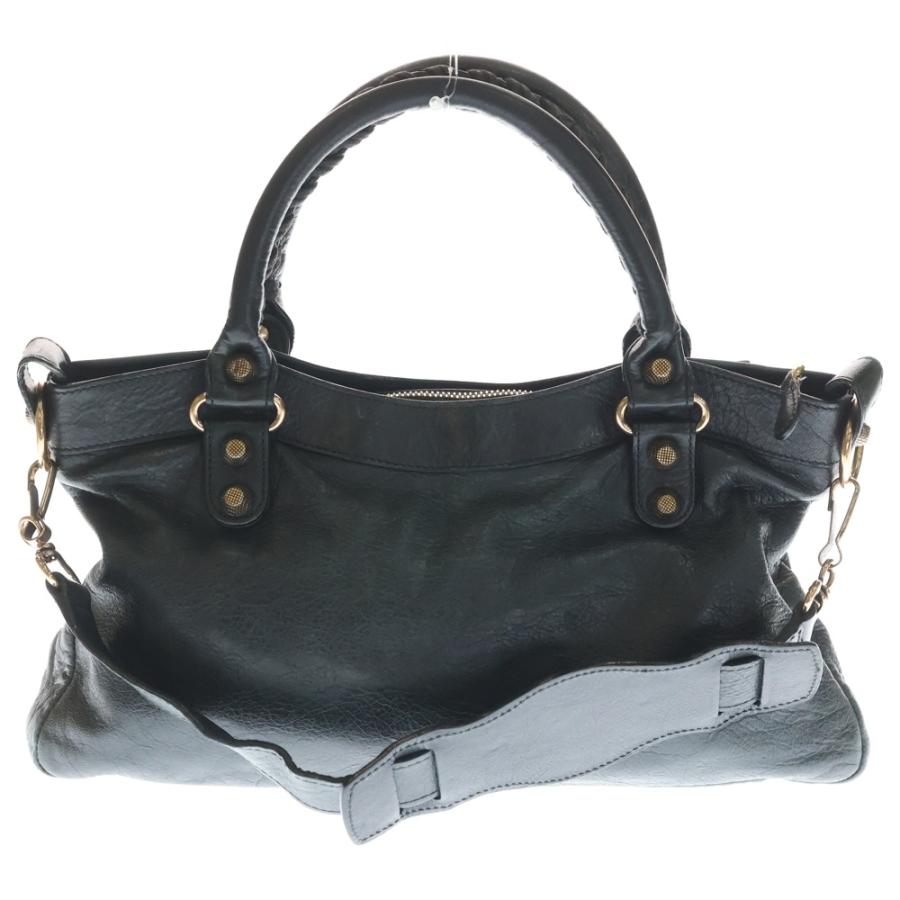 BALENCIAGA バレンシアガ バレンシアガ 240577 ザ・ジャイアントシティ ハンドバッグ ショルダーバッグ ブラック レザー 240577・1000 1669 ピンクゴールド金具 BALENCIAGA（バレンシアガ） 240577 ザ・ジャイアントシティ