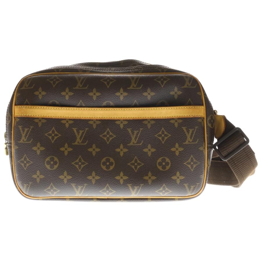 LOUIS VUITTON ルイヴィトン モノグラム リポーターPM PVC レザー ショルダーバッグ ブラウン M45254 LOUIS VUITTON（ルイ・ヴィトン） モノグラム リポーターPM ショルダー