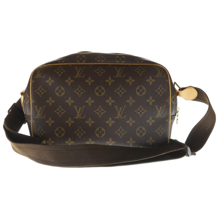 LOUIS VUITTON ルイヴィトン モノグラム リポーターPM ショルダーバッグ ブラウン レザー×PVC M45254 ゴールド金具 LOUIS VUITTON（ルイ・ヴィトン） モノグラム リポーターPM ショルダー