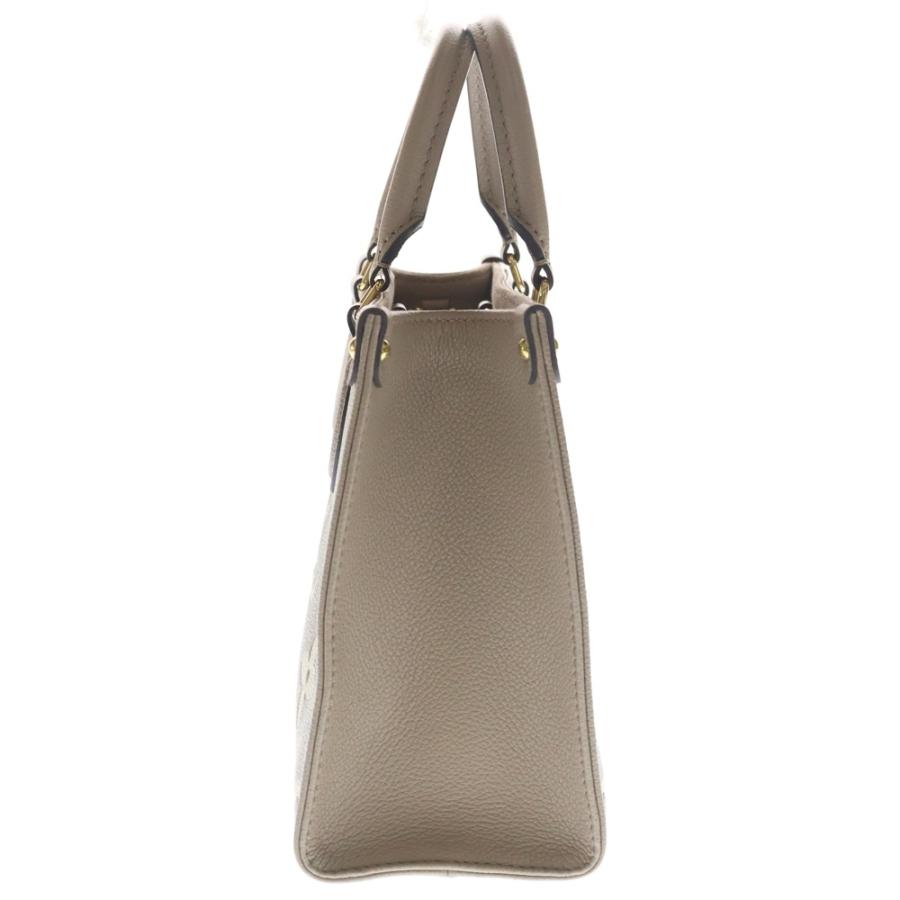 LOUIS VUITTON ルイヴィトン オンザゴーPM モノグラムアンプラント レザー 2WAY ハンド ショルダーバッグ ゴールド金具 ベージュ M45779 LOUIS VUITTON（ルイ・ヴィトン） オンザゴーPM モノグラムアン