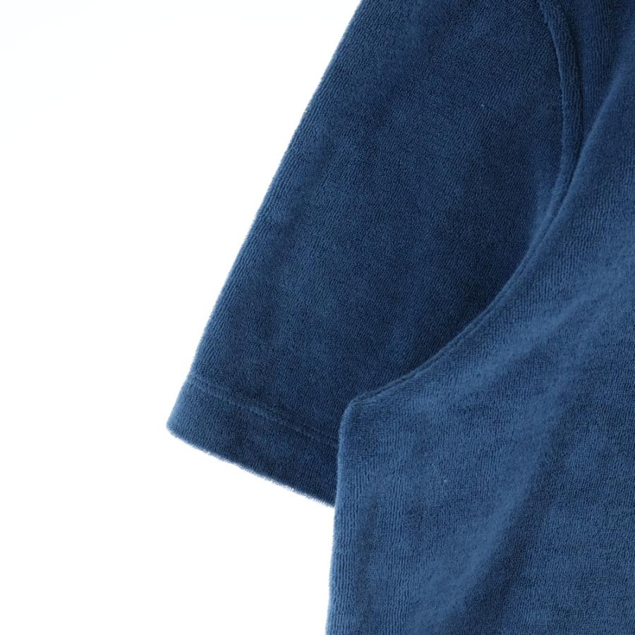 HERMES（エルメス） 半袖パイルトップス パイルポロシャツ ブルー M