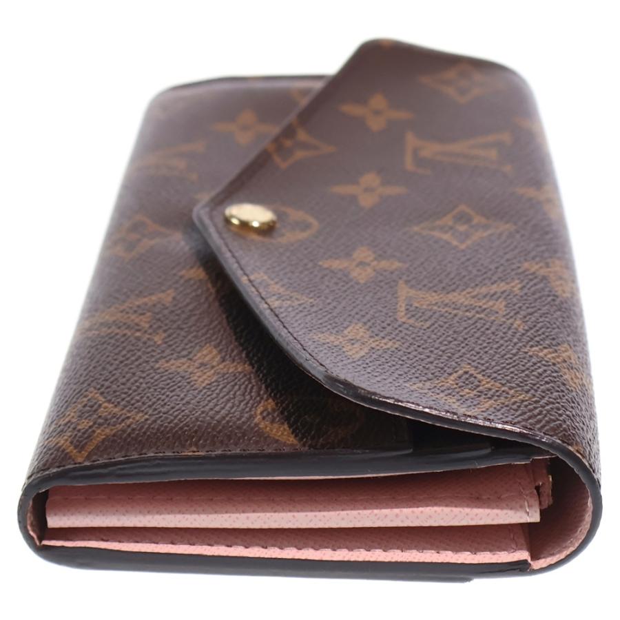 LOUIS VUITTON ルイヴィトン モノグラム ポルトフォイユサラ ローズバレリーヌ ロングウォレット 長財布 カードケース ブラウン×ピンク PVCレザー M62235 ゴールド金具 LOUIS VUITTON（ルイ・ヴィトン） モノグラム ポルトフォイユサラ