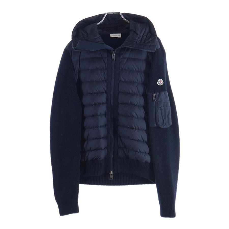 MONCLER（モンクレール） 切り替えしニット ダウンジャケット ブラック 
