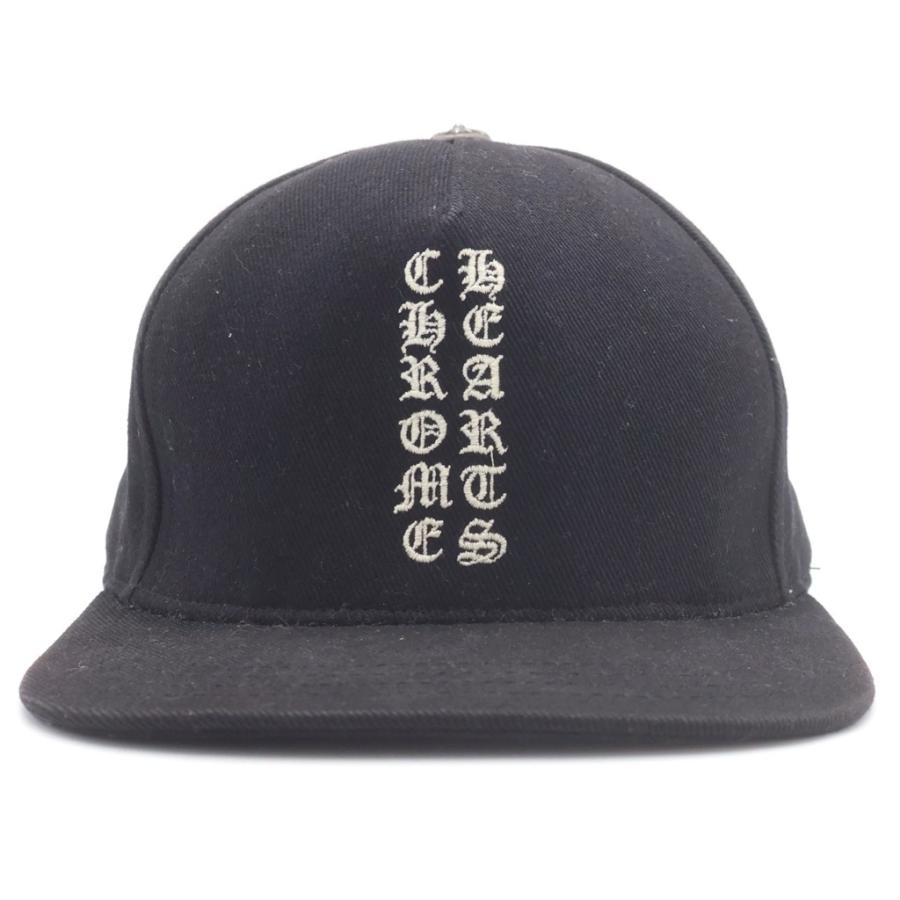 CHROME HEARTS 黒 キャップ　ベースボールキャップ CHROME HEARTS（クロムハーツ） バーティカルロゴ デニム ベースボール