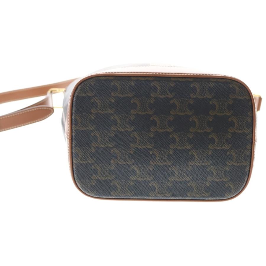 CELINE トリオンフ バケットバッグ ブラウン　ミニ CELINE（セリーヌ） トリオンフ スモール バケット ショルダーバッグ