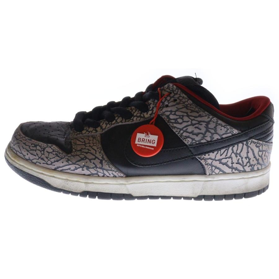 SUPREME シュプリーム DUNK LOW PRO SB Black Cement レザー マルチカラー ローカット スニーカー 27cm Supreme（シュプリーム） DUNK LOW PRO SB Black Cement レザー マルチ