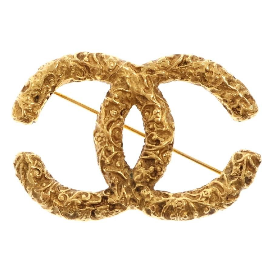 CHANEL シャネル ココマーク ブローチ GP ゴールド メタル 93A : BRING  