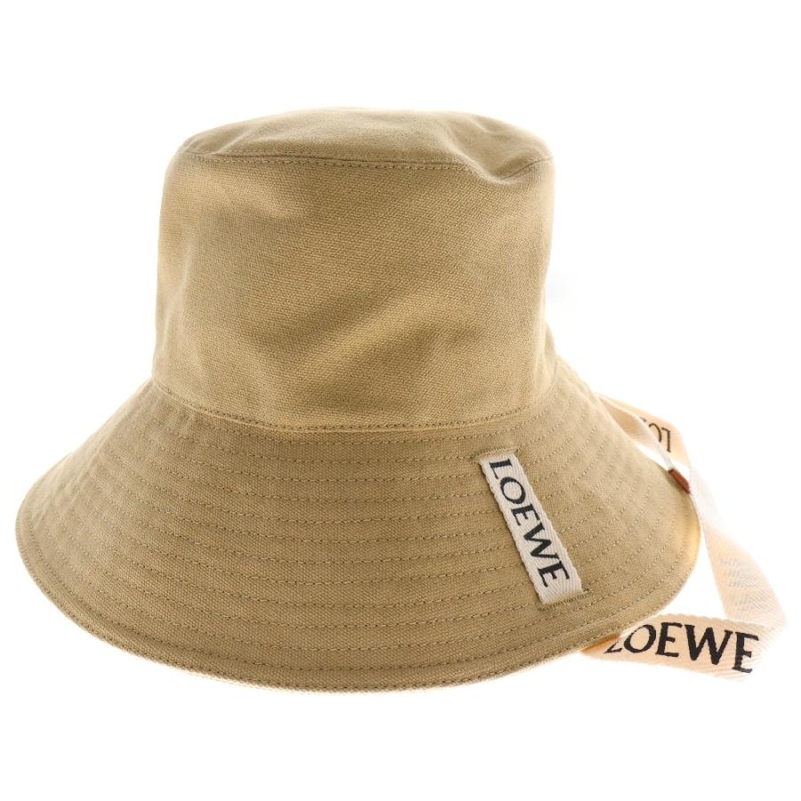 新品タグ付き 最安値 LOEWE バケットハット フィッシャーマンハット LOEWE(ロエベ) フィッシャーマンレザーバケットハット ブラック