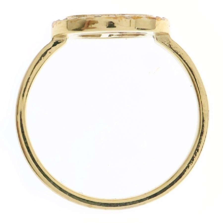 DIOR ディオール CDロゴ ラインストーン リング ゴールド GP 指輪