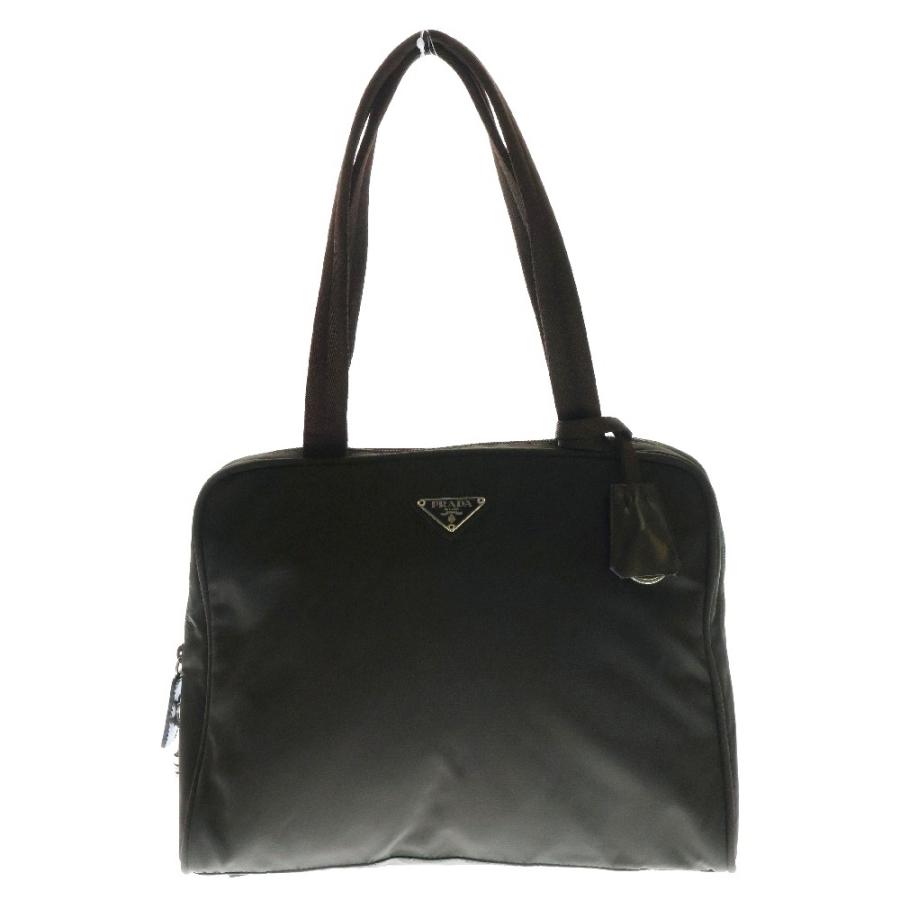 PRADA（プラダ） トライアングルロゴ テスート ナイロン ハンドバッグ