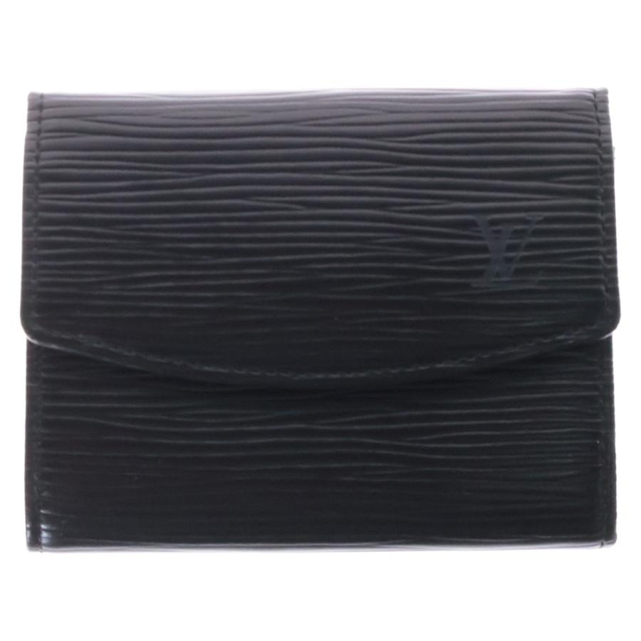 LOUIS VUITTON ルイヴィトン エピ カードケース ブラック レザー
