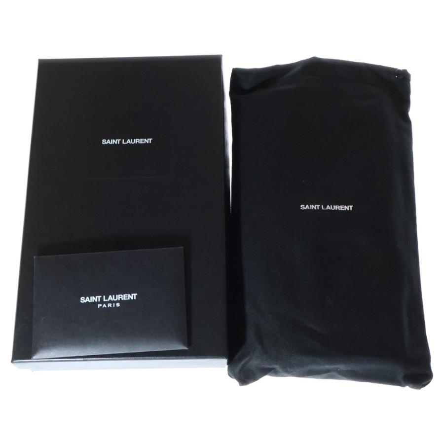 SAINT LAURENT PARIS サンローランパリ YSLロゴ フラップウォレット 長  
