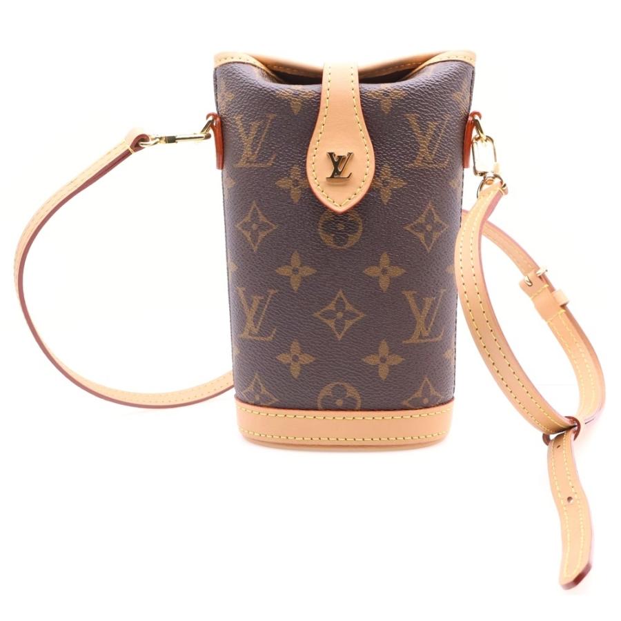 Louis Vuitton ショルダーバッグ ブラウン レザー