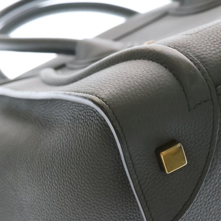 CELINE（セリーヌ） ラゲージ ミニショッパー ハンドバッグ グレー