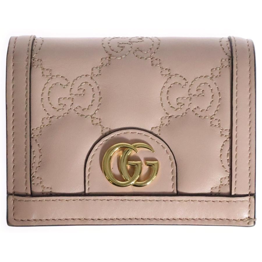 GUCCI（グッチ） GGマトラッセ 二つ折り財布 コンパクトウォレット