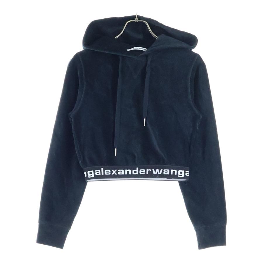 Alexander Wang クロップド ベロア パーカー Alexander Wang クロップド ベロア パーカー 中古・古着通販