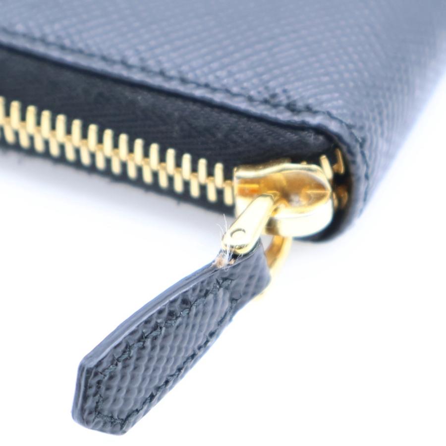 PRADA プラダ ロゴ コインケース ウォレット 財布 ブラック ゴールド  