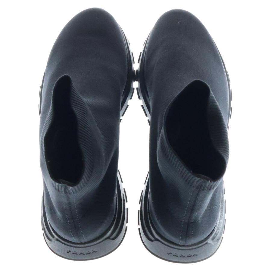PRADA（プラダ） ロゴハイカットソックススニーカー ブラック 8 1/2