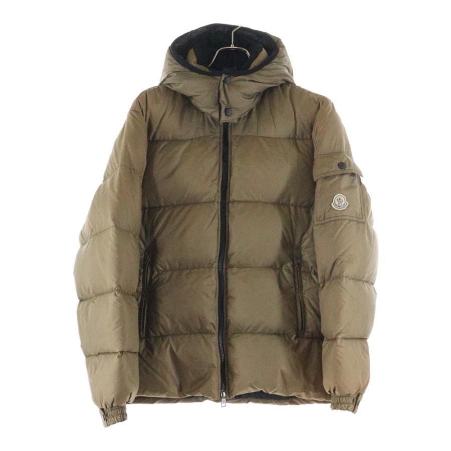 美品✨モンクレールBADIAダウンジャケット0　ロゴワッペン　ベージュ MONCLER（ダウンジャケット ・ ベージュ系）のフリマアイテム一覧 希少