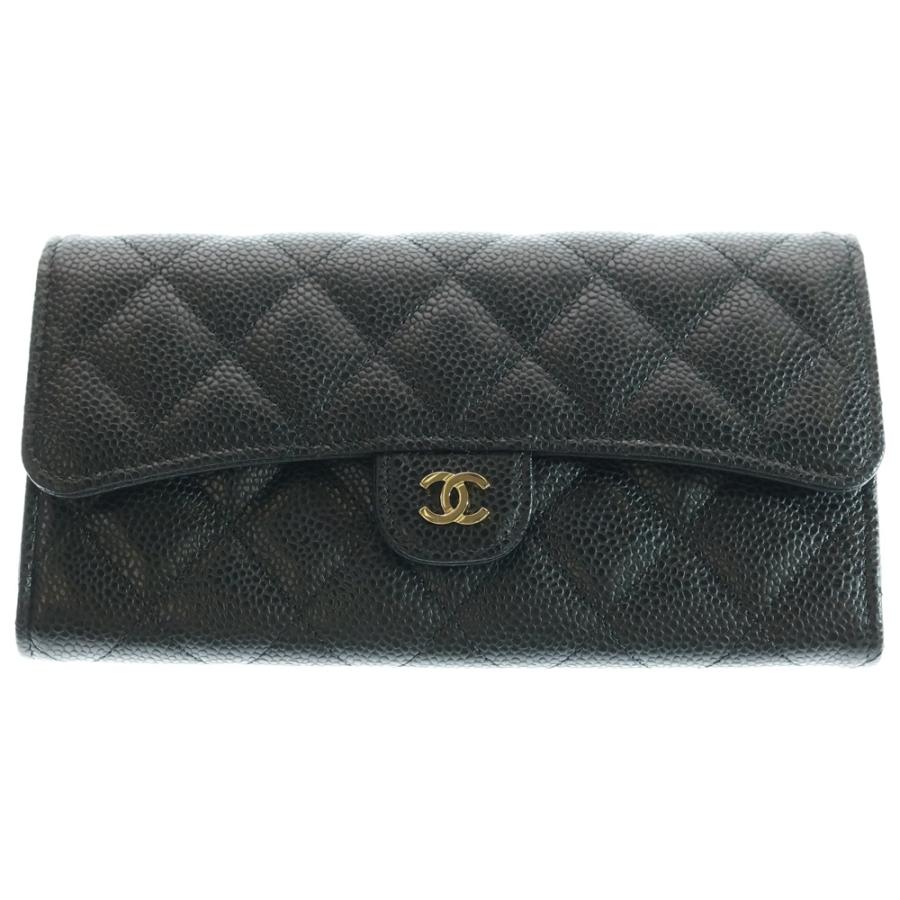 CHANEL（シャネル） ココマーク マトラッセ キャビアスキン レザー